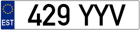 Trailer License Plate